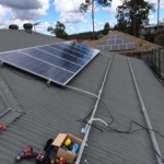 Installing the Solar Panels.